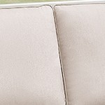 beige cushion/brown wicker