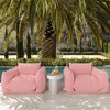 TOV Furniture Clover Indoor / Outdoor Round Side Table in Faux Terrazzo - 2 of 4