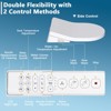 Bidet Toilet Seat w Heated Seat and Soft Close Lid, Self-Clean Adjustable Nozzle - 2 of 4