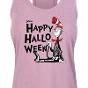 Women's - Dr. Seuss - Happy Halloween Skeleton Cat Graphic Racerback Tank - 2 of 4