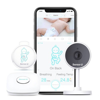 Image of Sense-U Video+Breathing Baby Monitor 3 with Breathing Motion, Rollover, Feeling Temperature, Video, Anytime, Anywhere