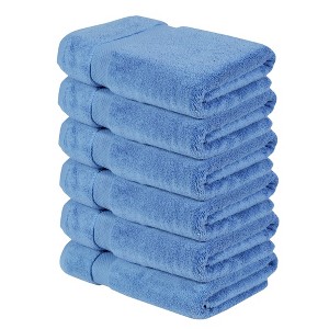 Splash Ultra-Soft Zero Twist 100% Ring Spun Cotton Bath Towel Set - Reversible, 550 GSM, Breathable, Lightweight, Highly Absorbent Towels for Bathroom - 1 of 4