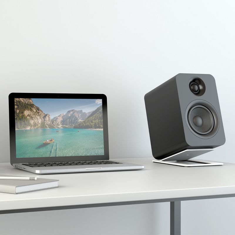 Kanto YU Powered Bookshelf Speaker with Bluetooth & RCA Input (Matte Black) - Pair, 2 of 14