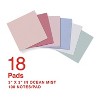 Staples Pop-up Sticky Notes 3" x 3" Ocean Mist Collection 100 Sheets/Pad 18 Pads/Pack (ST62873) - 2 of 4