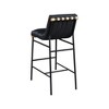 Meridian Furniture,Burke Black Vegan Leather Bar Stool - 3 of 4