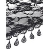INSPIRE CHIC Lace Rose Floral Tassel Mesh Triangle Head Covering Mantilla Scarves 1Pc - 4 of 4