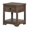 Farnel End Table Fall Oak - South Shore: Laminated Particle Board, Storage Shelf, 5 Year Warranty - 2 of 4