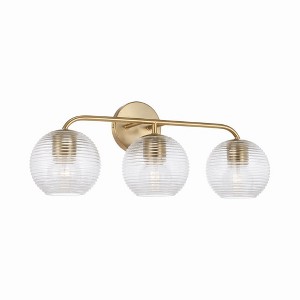 Capital Lighting Dolan 3 - Light Vanity in  Matte Brass - 1 of 4