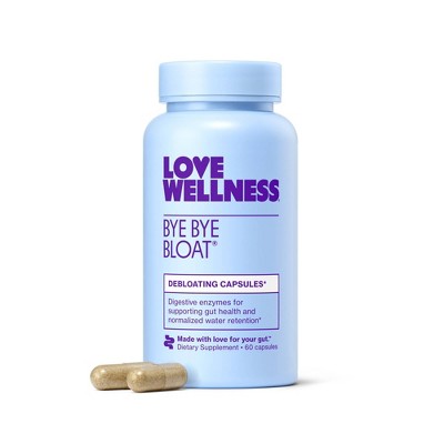 Love Wellness Bye Bye Bloat for Fast Bloating Relief - 60ct