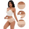 INSPIRE CHIC Women's Lace Trim High Waist Briefs Full-Coverage Lace Back Underwear Panties - 3 of 4