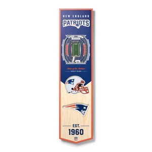 8" x 32" NFL New England Patriots 3D Stadium Banner - 1 of 4