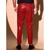 INSPIRE CHIC Men's 70s Disco Party Straight Leg Glitter Sequin Pants - 3 of 4