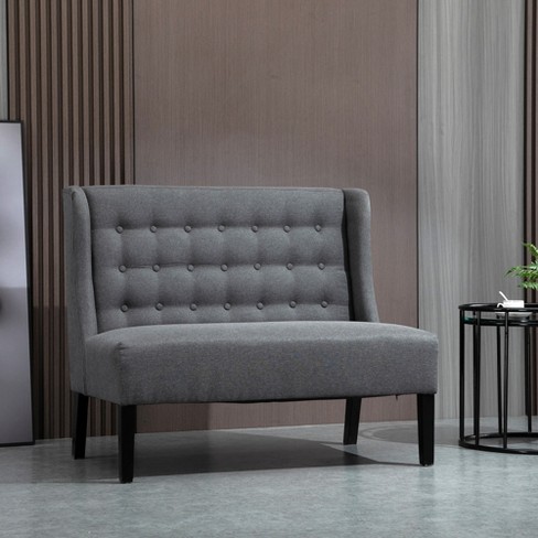  Best Master Deluca 2-Pc Embellished Fabric Tufted Sofa &  Loveseat Set in Gray : Home & Kitchen