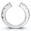 Pompeii3 2Ct Lyric Diamond Open Guard Ring Wedding Band 14k Gold or Platinum Lab Created - 2 of 4