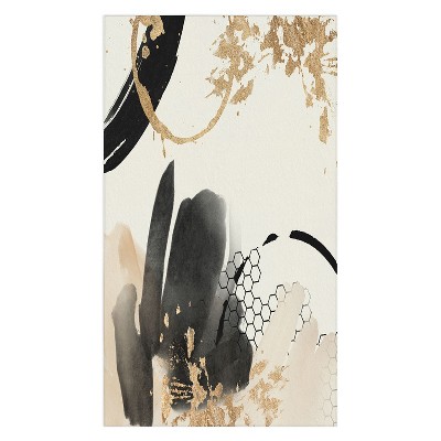 Sheila Wenzel-Ganny Black Ink Abstract Tablecloth - Deny Designs