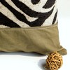 Slickblue Linen Decorative Pillow Cushion - Stylish Patchwork Floor Pillow, 19.7x19.7 inches, 2 Design Options - 3 of 4