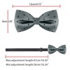 Allegra K Men's Pre-Tied Adjustable Polka Dots Tuxedo Work Party Prom Bow Ties - 4 of 4