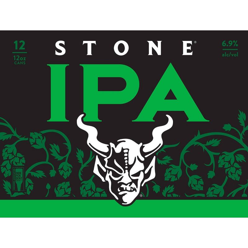 Stone IPA Beer - 12pk/12 fl oz Cans, 1 of 8