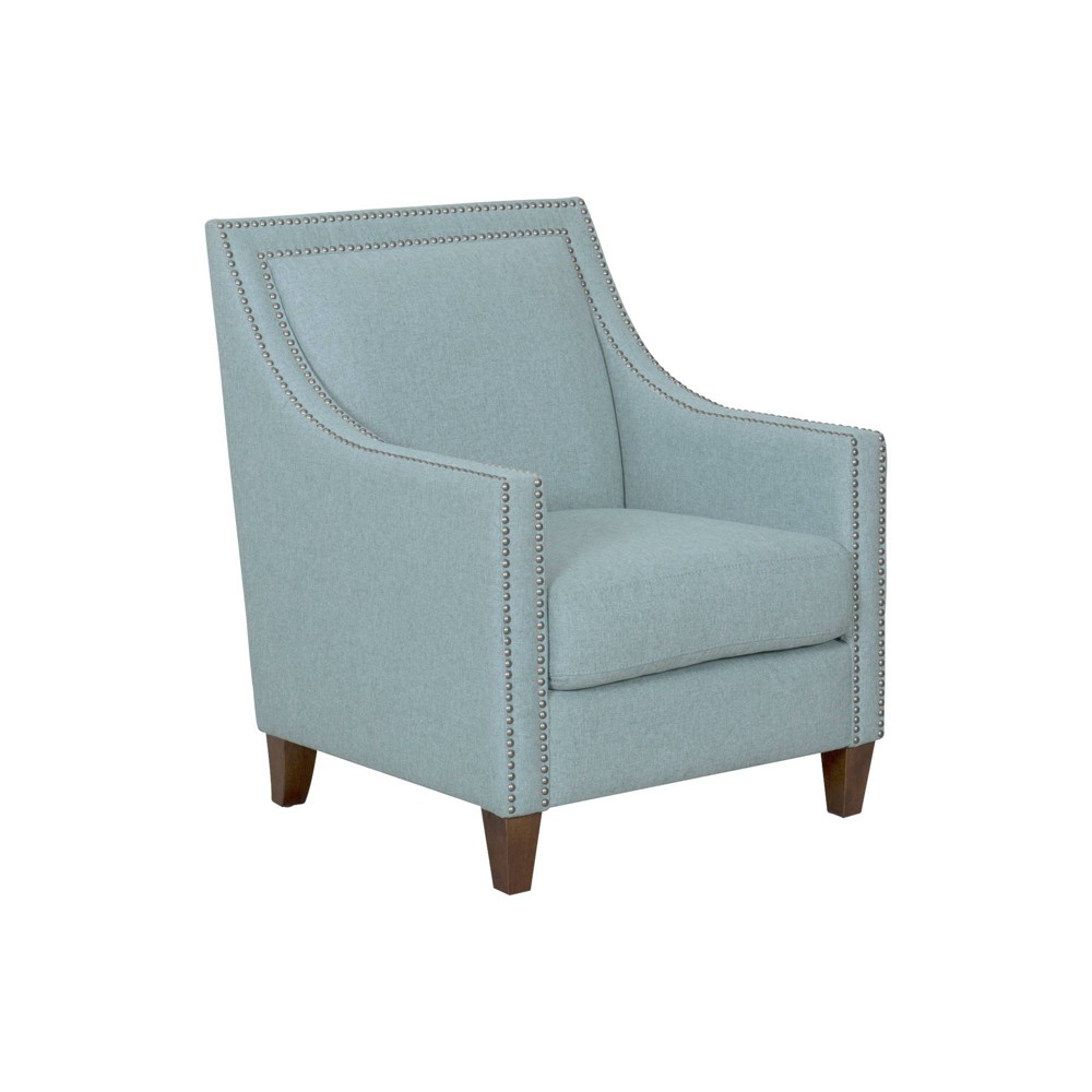 Edwin Arm Chair with Nailheads Light Blue - Homepop was $399.99 now $299.99 (25.0% off)