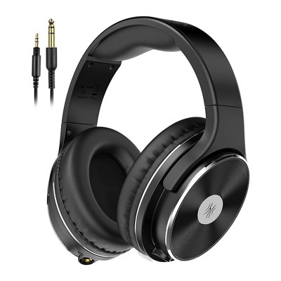 OneOdio Studio HIFI Closed Back Over Ear Wired Dual Jack Professional Studio Monitor and Mixing Recording Headphones for Guitar Amp, PC, Laptop, Black