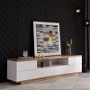VYNXARIA Modern Multi-Functional TV Stand for TVs Up to 80" - Stylish Media Console with Concealed Storage - 4 of 4