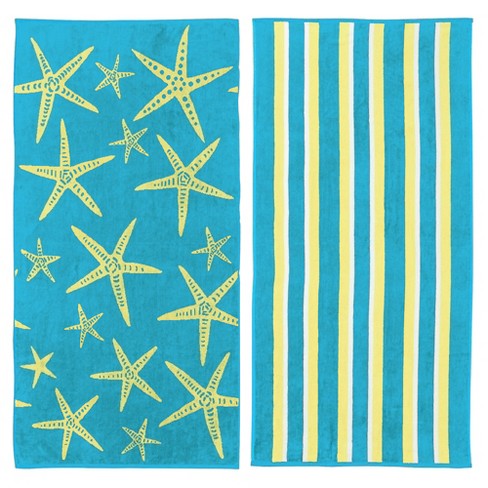 Beach Is My Happy Place Starfish Kitchen Towel