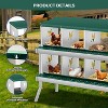 Coucheta Chicken Nesting Boxes - Available in Multiple Styles (Bracket Leg/Two-Tier/Wall Mount) & Compartments (6/8/10) for Easy Egg Collection. - 3 of 4