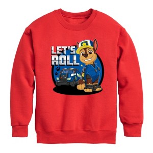 Boys' - Paw Patrol - Let's Roll Chase Graphic Long Sleeve Fleece Sweatshirt - 1 of 4