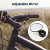 Bike Rearview Mirror 9.5x6.8cm Adjustable | Front Handlebar Bike Mirror Black for Bicycle Mountain Road Bike 1 Pcs - 3 of 4