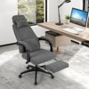 Tangkula Reclining Home Office Chair Retractable Footrest High-Back Ergonomic Executive - 2 of 4