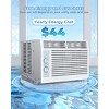 R.W.FLAME Air Conditioner Window AC Unit, 5000 BTU, Cools Rooms up to 150 Sq.Ft., Easy Install, 2 Cooling Speeds & Fan Speeds, Ideal for Bedroom - 4 of 4