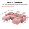GDFStudio Veyla Modern 114.7'' 3-Seater U Shaped Boneless Plush Upholstered Sectional Sofa - 3 of 4