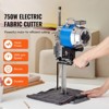 VEVOR Fabric Cutter, 750W High-Speed Straight Knife Cloth Cutting Machine, 9.8" Alloy Steel Blade, Industrial Fabric Cutting Machine, Blue&Silver - 3 of 4