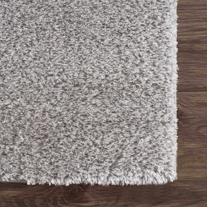 Hauteloom Heavenly Solid Light Gray Plush Rug - 1 of 4