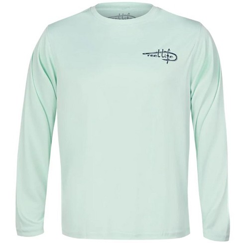 Reel Life Color Splash Sail UV Long Sleeve T-Shirt - Small - Misty Jade