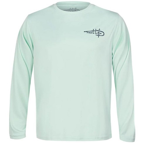 Reel Life Color Splash Sail Uv Long Sleeve T-shirt - Small - Misty