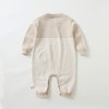 MyKids-USA Baby Striped Knit Pattern Bear Patched Design Kintted Quality Romper - 2 of 4