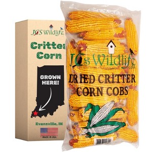JCS Wildlife Dried Squirrel Corn Cobs - Grown in Southern Indiana - Each Bag Weighs About 14 lbs - 1 of 4