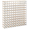 vidaXL Beige Solid Pinewood Wine Rack - Free-Standing Rustic Design Wine Storage for 120 Bottles - Easy-to-Assemble with Included Mounting Materials - 3 of 4