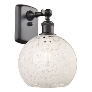 White Mouchette - 1 Light Wall Sconce In Modern Style-11 Inches Tall and 8 Inches Wide - 1 of 1