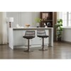 PAGED Swivel Counter and Bar Stools,Counter Stools with Adjustable Seat Height,Barstools with Cushion for Dining Room,Set of 2 - 2 of 4