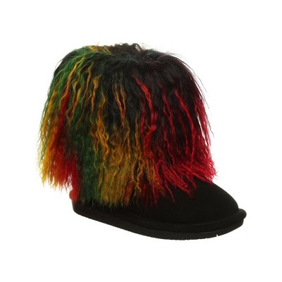 bearpaw boo solids furry boot