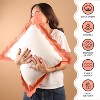 Folkulture Throw Pillow Covers, Set of 2 - 18x18, Orange Throw Pillows for Couch Pillows for Living Room, Fall Pillow Covers - 3 of 4
