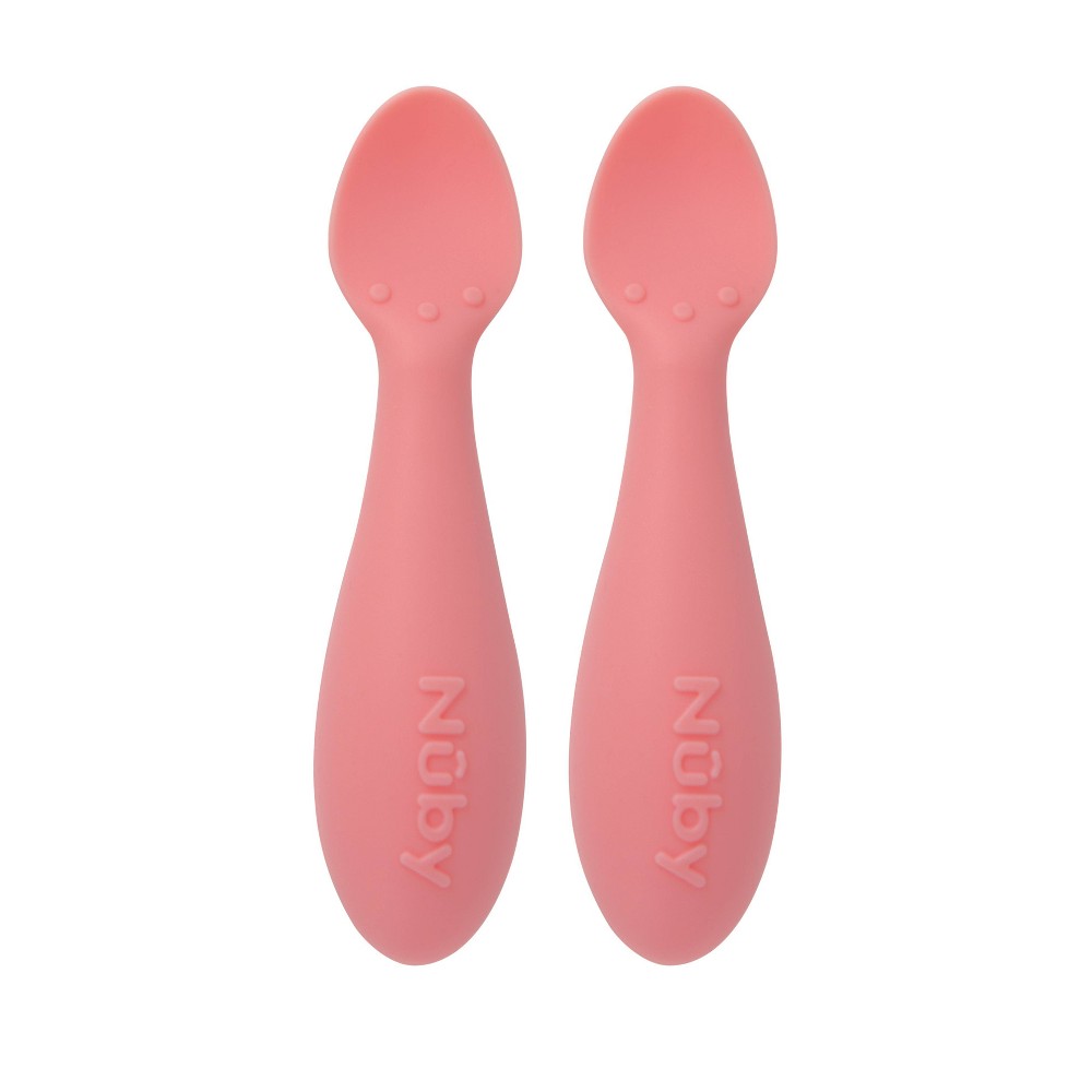 Photos - Other Appliances Nuby Silicone Mini Spoons - Pink - 2pk 