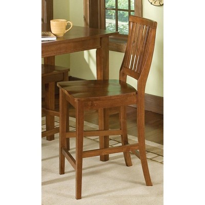 Cottage Oak 41" Wood Arts and Crafts Counter Stool