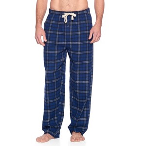 Ashford & Brooks Mens Super Soft Flannel Plaid Pajama Sleep Pants - 1 of 4