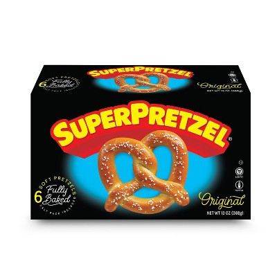 SuperPretzel Frozen Baked Soft Pretzels - 6ct/13oz