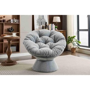 PAGED Oversized Swivel Accent Chair,Swivel Barrel Chair,Modern Upholstered Swivel Chairs for Living Room - 1 of 4