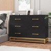 6 Drawer Dresser for Bedroom, Wooden Storage Drawers for Clothing - 4 of 4