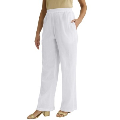 Jessica London Wide Leg Gauze Pant